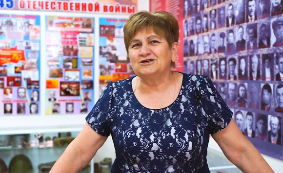 Основатель музея школы № 14 села Орловка - Зоя Владимировна Шмонова